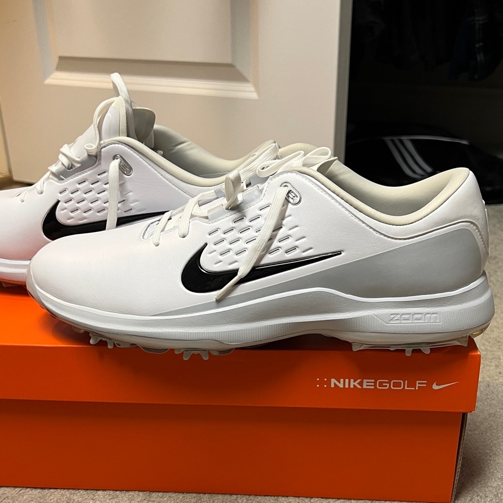 Nike Air Tiger Woods TW71 Fast Fit Golf Shoe White CD6302-100 Mens 11.5